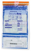 9 1/2x15" Dual Pocket Deposit Bag, Clear Front, Opaque Back - 53858C