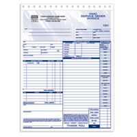 HVAC Service Order / Invoice Forms - 6501