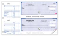 Manual Business Cheques, High Security 2-To-A-Page Cheques